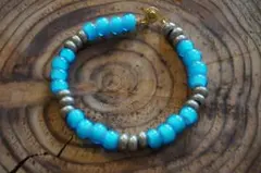 ホワイトハーツビーズ　ブレスレット