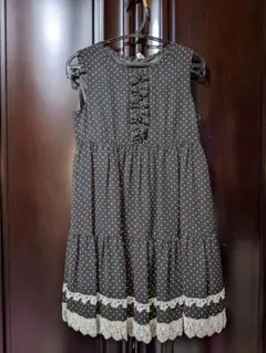 【最終値下げ】組曲ワンピース　120〜130cm　濃紺　ピアノ　発表会　お呼ばれ