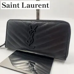 【✨極美品✨】サンローラン カサンドラ ラウンドファスナー 長財布 ブラック