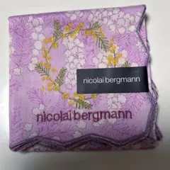 k*y様 【新品】nicolai bergmann ミモザハンカチ 刺繍 ピンクのサムネイル