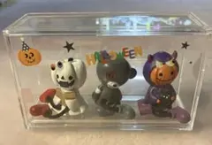 ハロウィン置物　ケースつきフィギュア3体