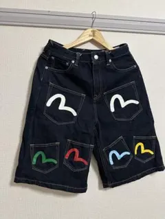 エビスハーフパンツ サイズ36 楽天市場】【美品/濃紺】EVISU PARIS【メニーポケット デニム