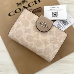 ★ 残り僅か‼︎ 新品　COACH　コーチ 財布 折り財布　二つ折り財布 キャメル