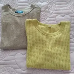 ELFINDOLL ワッフル素材 Tシャツ 130