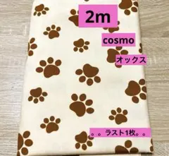 ラスト出品★cosmo★オックス★肉球★カフェオレ★ラスト1枚★