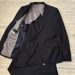 【美品】Perfect Suit FActory スーツ ネイビー 92 A5