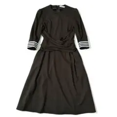 極美品✨近年モデル✨ボーダーズアットバルコニー　ウールワンピース　ブラック BORDERS at BALCONY ワンピース 「BORDERS BALCONY/ボーダーズアット