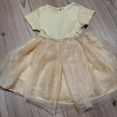 H&M イエローチュールドレス 2-4歳
