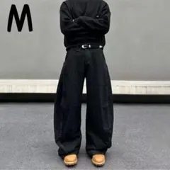 M 激太 バギーデニム ブラック Y2K ストリートJaded London系