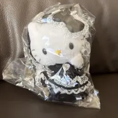 キティ ラブリーフリルマスコットキーホルダー ロリータ ブラック サンリオ