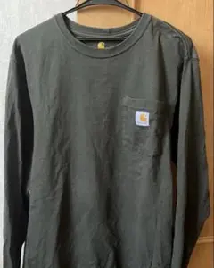 未使用‼️ カーハート Tシャツ 長袖 ロゴ ポケT carhartt Sサイズ