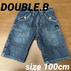 DOUBLE.B デニムハーフパンツ