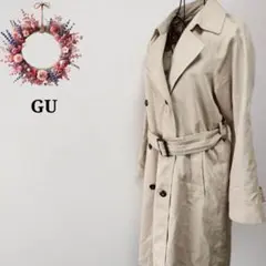 ジーユー GU◇トレンチコート ライトアウター ベルト付 ビジネスアウター S