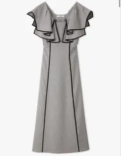 【snidel】 ラッフルカラープリントワンピ