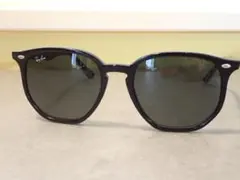 Ray-Ban ブラック RB4306ラウンド型サングラス ケース付き