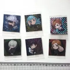 呪術廻戦 ディフォルメシールウエハース 6枚セット 釘崎野薔薇 三輪霞 伏黒恵