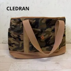 【CLEDRANクレドラン】wオ16 ビッグトートバッグ　迷彩柄カモフラ　大容量のサムネイル