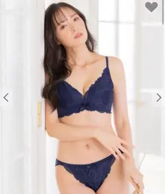 aimerfeel カシュクールレース脇高ブラ ブラジャー&ショーツ E65