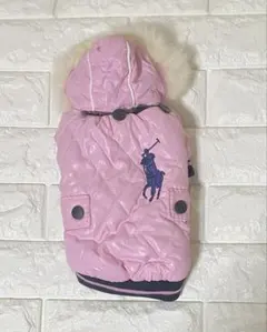 犬用コート フード付き ピンク ペット服のサムネイル