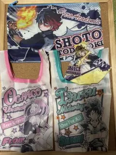 僕のヒーローアカデミア　ヒロアカ　ポーチ　ミニバッグ　4点セット　まとめ売り