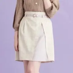 【 即購入◎ 】 ‎MAJESTIC LEGON バイカラーラップミニスカート