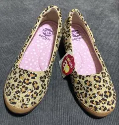 ヒョウ柄ラインストーン✩.*˚ウェッジソールシューズ