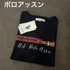 ユーエスポロアッスン 半袖 Tシャツ M ネイビー トップス レディース