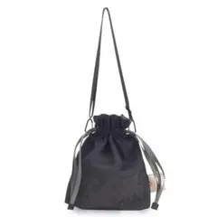 ❤新品❤【COOCO】オリジナルテープxメッシュ巾着バッグ ショルダーバッグ
