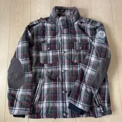 NAPAPIJRI ANTARCTICSURVEYチェック柄 マウンテンパーカー