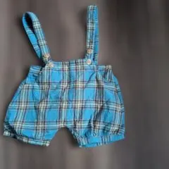 tete a tete チェック柄サロペットパンツ