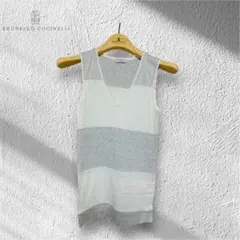 未使用品　ブルネロクチネリ　最高級タンクトップ Vネックのサムネイル