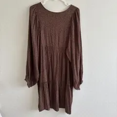 お値下げしました【美品】ロペピクニック 花柄ワンピース ブラウン 38サイズのサムネイル