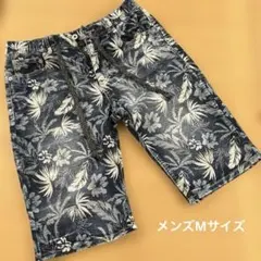 デニム 花柄 ショートパンツ Ｍのサムネイル