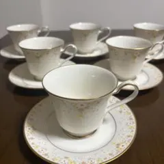 Noritake アイボリーチャイナ　カップ＆ソーサー６客セット【未使用に近い】