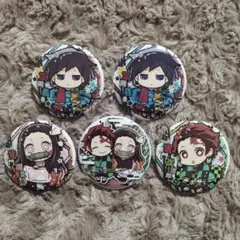 鬼滅の刃 キャラばんちょうこう 缶バッジ 冨岡義勇 竈門炭治郎 竈門禰豆子