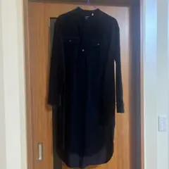 Polo by Ralph Lauren ネイビーシャツワンピース　コーデュロイ