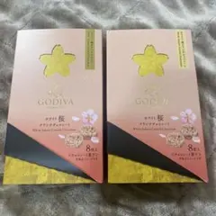 GODIVA ホワイト 桜 クランチチョコレート 8粒入ゴディバのサムネイル
