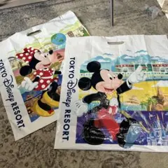 ディズニーリゾート　ディズニーシー ランド ショッピング袋　特大2枚セット