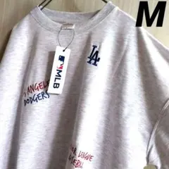 【値下】MLB　ドジャース　マルチロゴ刺繍　トレーナー スウェットM