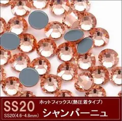 ホットフィックス ラインストーン シャンパーニュ SS20×150粒