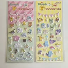 ポケモン プチプチシール 2枚セット ぷくぷくシール 立体 3D ピカチュウ