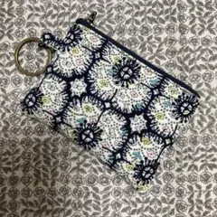 ハンドメイド　ミナペルホネン　アネモネ ×forest wave ミニポーチ