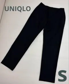 UNIQLOストレッチパンツ　Ｓ　黒ストライプ