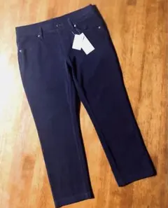 しまむら❤️クロップドレギンス プルオンパンツ レギパン❤️M ネイビー 新品タグ付