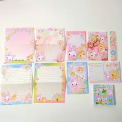 平成レトロ メモ レターセット フワフワらびちゃん