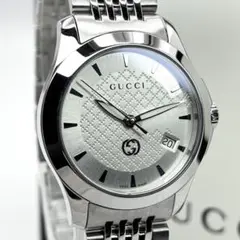 2026年最新】GUCCI 文字盤カラー：シルバー メンズ 腕時計(クォーツ)の