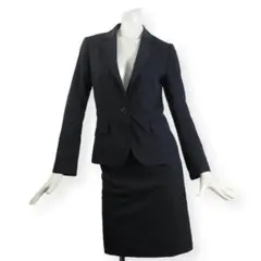 スーツカンパニー スカートスーツ 36 ブラック 黒 S 通年可 12【美品】