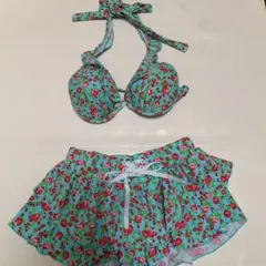 水着  花柄 Mサイズ   3点セット