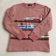 kladskapトレーナー 120cm 電車　新幹線　どうぶつ　プリント