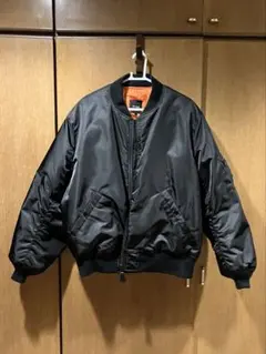 【BEAMS】MA-1 thermolite ブラック Lサイズ